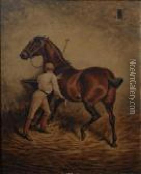 Be Steady, Horse. Oil Painting - William Eddowes Turner