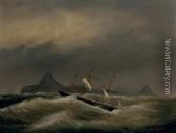 Ship Scudding Off Cape Horn Oil Painting - Clement Drew