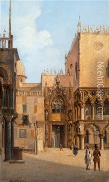 San Marco, Venice Oil Painting - Nikolai Egorovich Makovsky