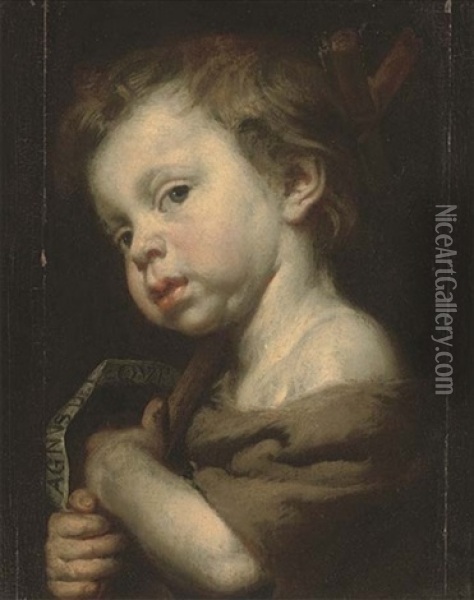 Infant Saint John The Baptist Oil Painting - Jan van Noordt