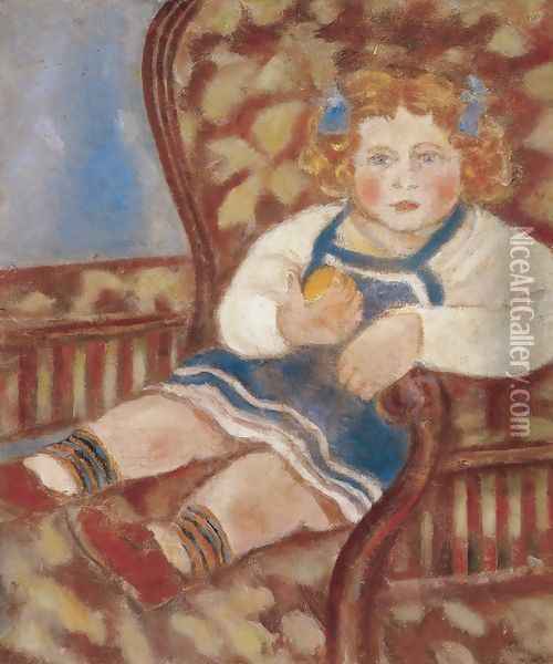 The Kunffy Child 1904 Oil Painting - Jozsef Rippl-Ronai