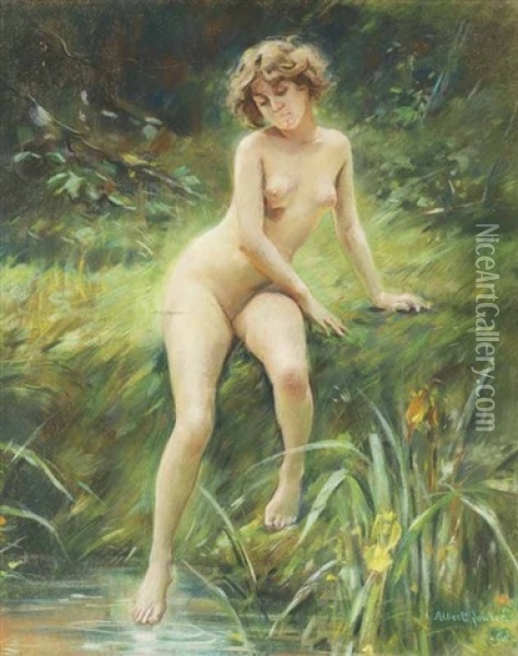 Nu Feminin Oil Painting - Albert Auguste Fourie