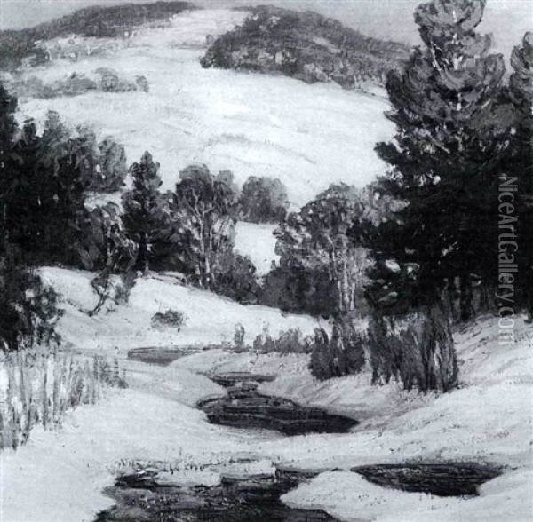 Early Thaw Oil Painting - Walter Koeniger