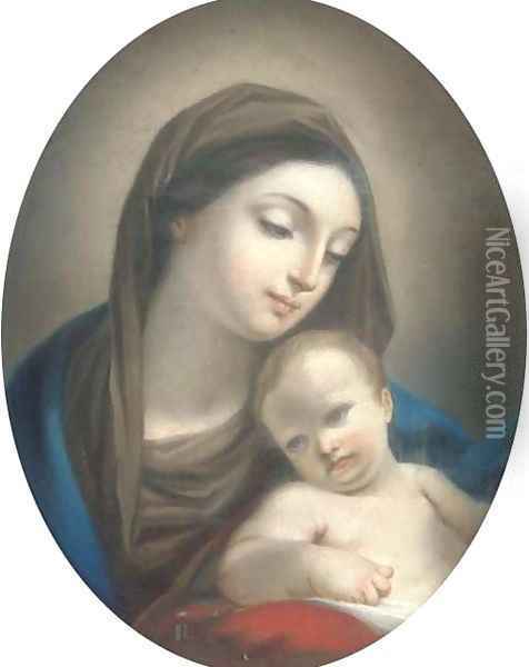 The Madonna and Child Oil Painting - Venetian School
