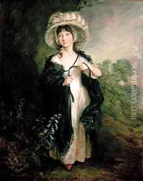 Miss Elizabeth Haverfield Oil Painting - Thomas Gainsborough