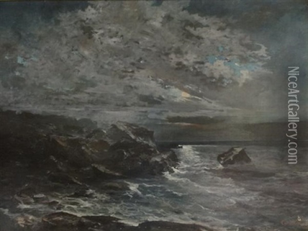 Marine Oil Painting - Georges Ricard-Cordingley