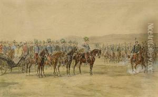 Kaiser Franz Josef I. Oil Painting - Theodor Breitwieser