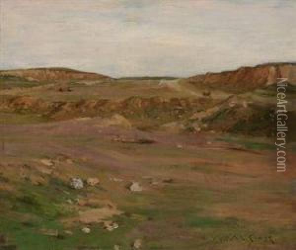 Gray Day At Shinnecock Oil Painting - William Merritt Chase
