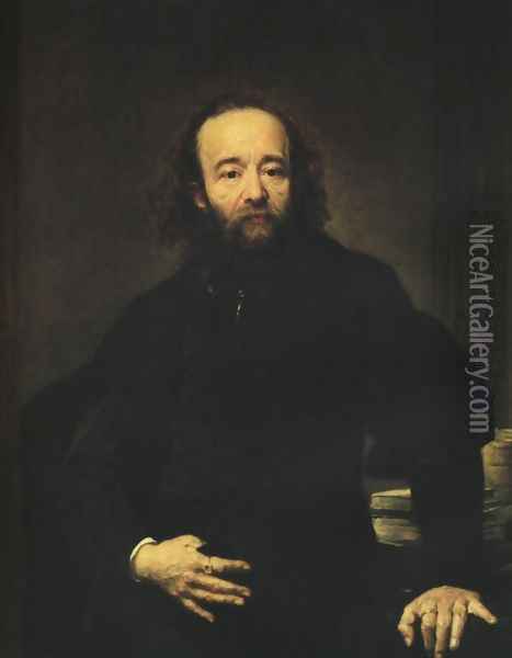 Portrait of Leonard Serafinski Oil Painting - Jan Matejko