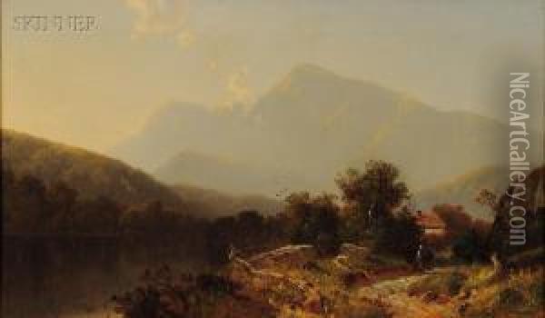 Mount Moriah Oil Painting - William Young Sheridan