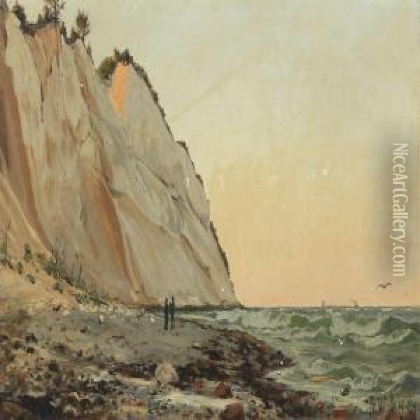 Scenery At Moens Klint Oil Painting - Frederik Winther