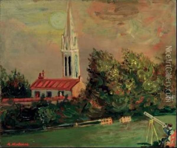 La Cattedrale Oil Painting - Abraham Mintchine
