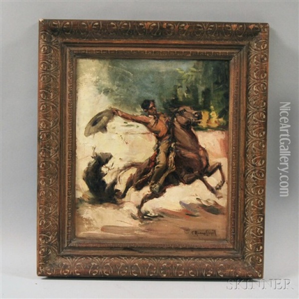 The Rodeo Oil Painting - Carlo Ruano Llopis
