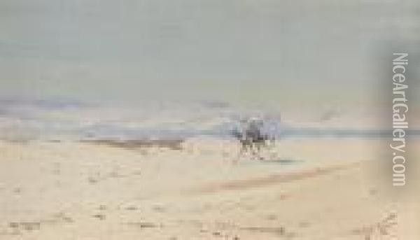 The Desert Postman Oil Painting - Augustus Osborne Lamplough