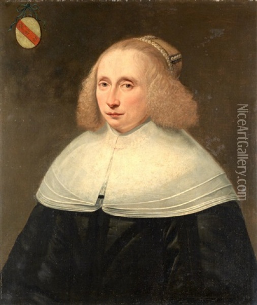 Retrato De Noble Oil Painting - Jan van Miereveld