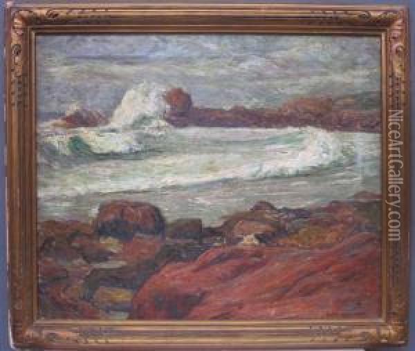 Coastal Seascape Oil Painting - Charles Allan Winter