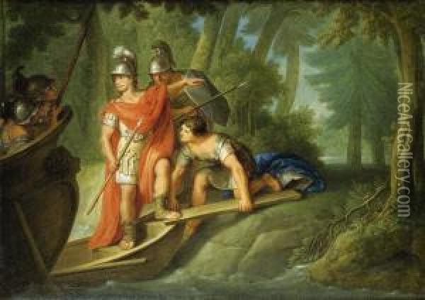 Carlo Und Ubaldo Oil Painting - Johann Heinrich Ii Tischbein