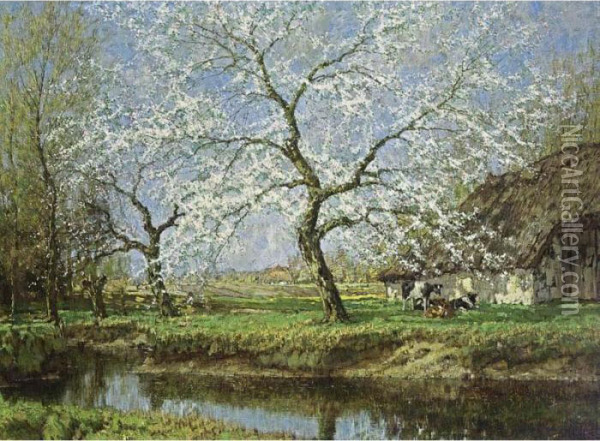 Spring Blossoms Oil Painting - Arnold Marc Gorter
