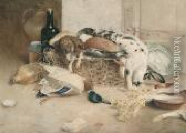 The Full Larder Oil Painting - William Henry Hunt