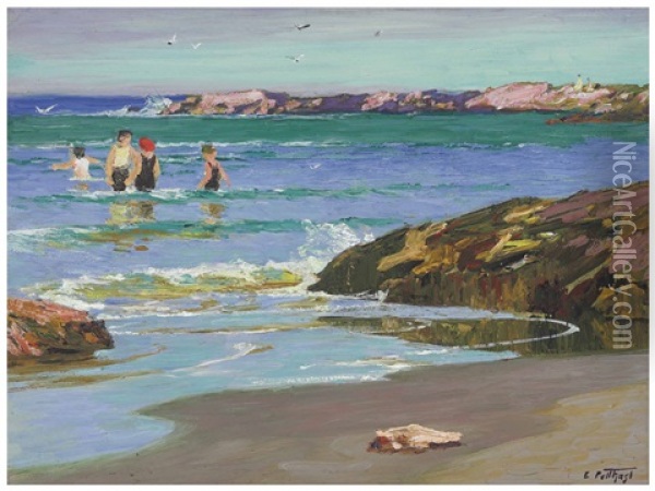 Low Tide Oil Painting - Edward Henry Potthast