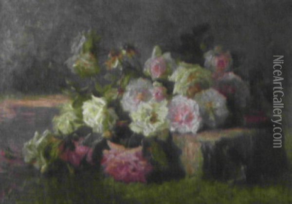 Blumenstilleben Oil Painting - Louis Letsch