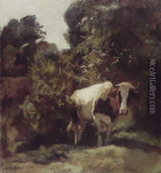 Heraufsteigende Kuh Oil Painting - Johann Rudolf Koller
