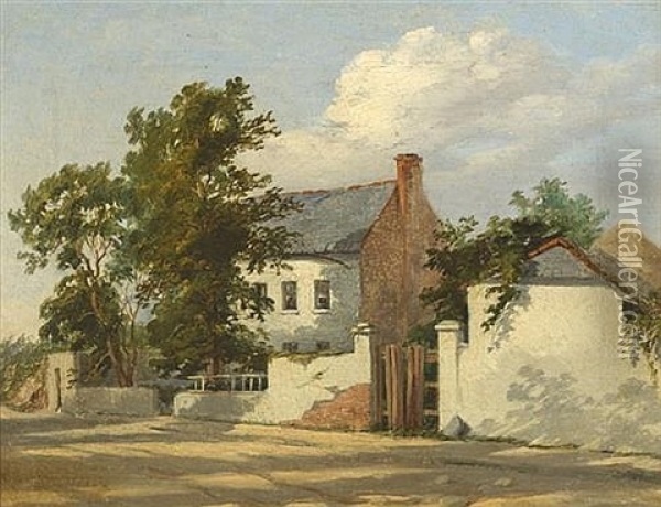 Cottage Oil Painting - William Howis