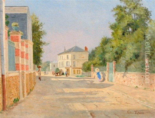 Le Boulevard De L'ouest Au Raincy Oil Painting - Louis Valere Lefebvre
