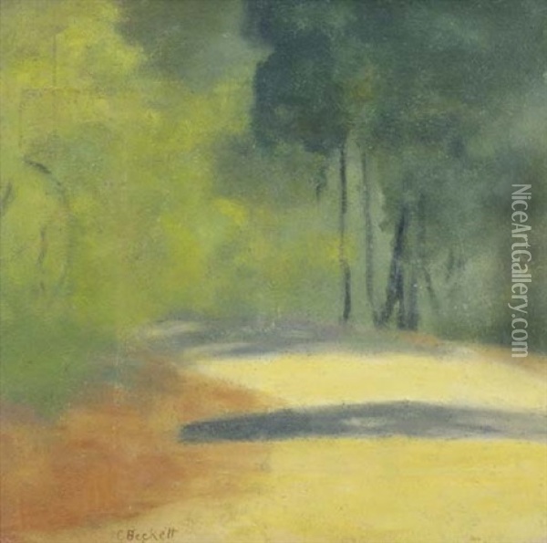 Sherbrooke Forest Oil Painting - Clarice Marjoribanks Beckett