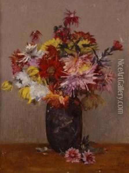 Still Life Flower Study Oil Painting - Joshua Anderson Hague