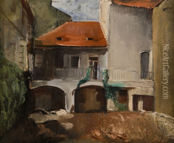 Stary Dum V Oragne Oil Painting - Georges (Karpeles) Kars