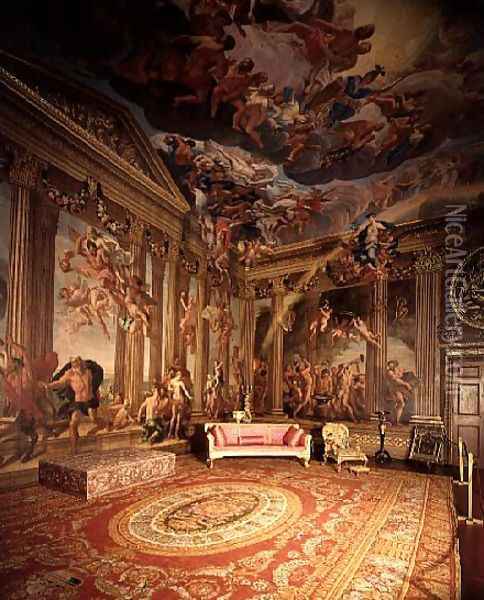 Olympian Gods, wall paintings in the Heaven Room, c.1695-96 Oil Painting - Antonio Verrio