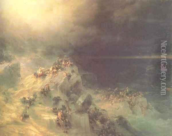 Great Flood Oil Painting - Ivan Konstantinovich Aivazovsky