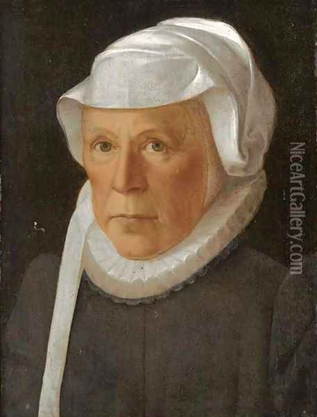 Portrait of a lady, bust-length Oil Painting - Frans Pourbus the younger