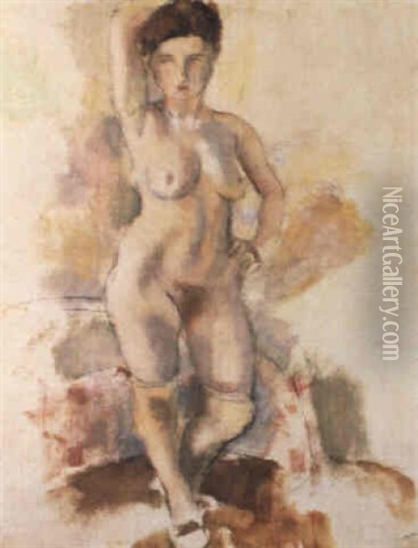 Suzy Oil Painting - Jules Pascin
