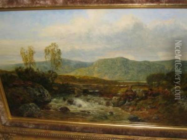 Near Capel Curig Oil Painting - John Wright Oakes