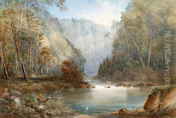 Norton's Basin, Neapean River Oil Painting - Conrad Martens