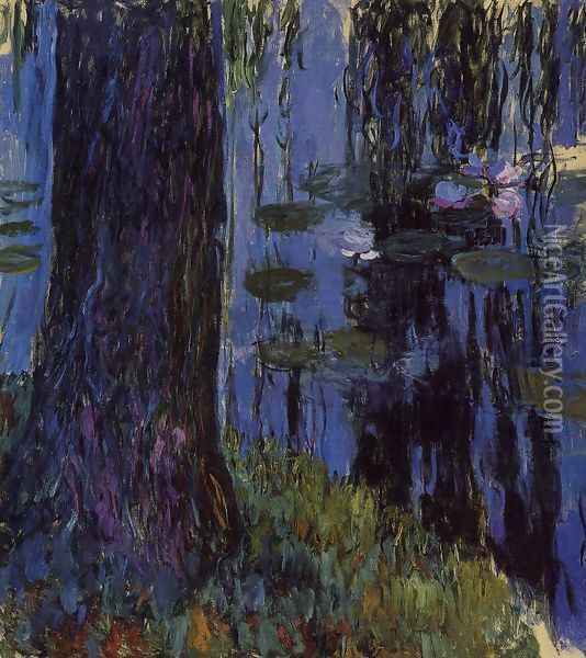 Weeping Willow And Water Lily Pond2 Oil Painting - Claude Oscar Monet