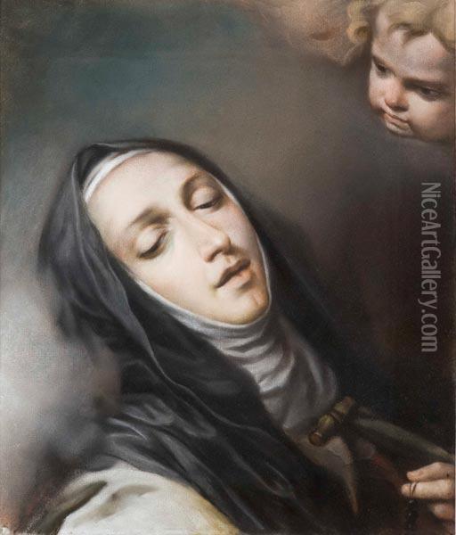 L'estasi Di Santa Teresa D'avila Oil Painting - Rosalba Carriera