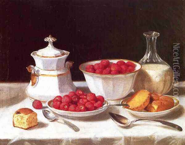The Dessert Table Oil Painting - John Defett Francis