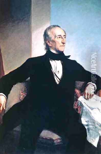 John Tyler 1790-1862 Oil Painting - George Peter Alexander Healy
