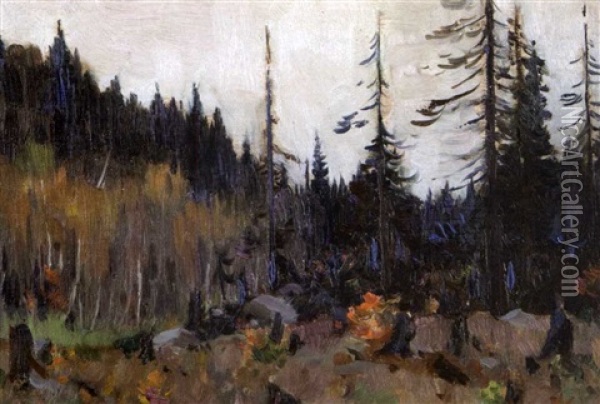 Autumn Charlevoix Oil Painting - Clarence Alphonse Gagnon