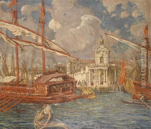 Venedig Oil Painting - Camillo, Millo Bortoluzzi