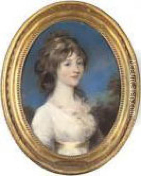 Portrait Of Mrs Vyner Oil Painting - John Russell