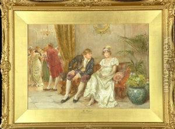The Proposal Oil Painting - George Goodwin Kilburne