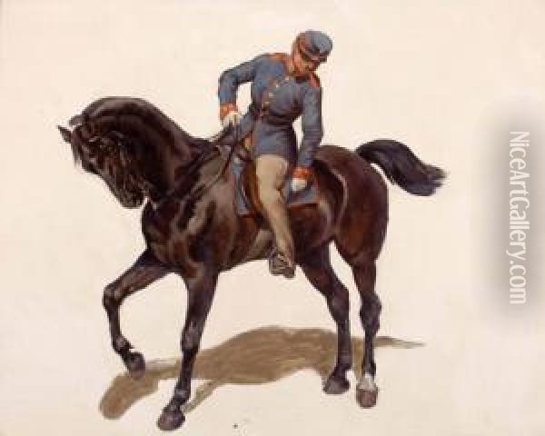 Pferdedressur Oil Painting - Wilhelm Hohnel