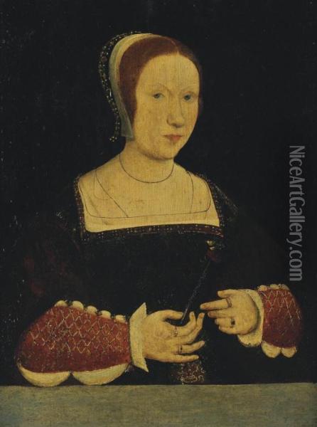 Portrait Of A Lady Oil Painting - Hans Holbein the Younger