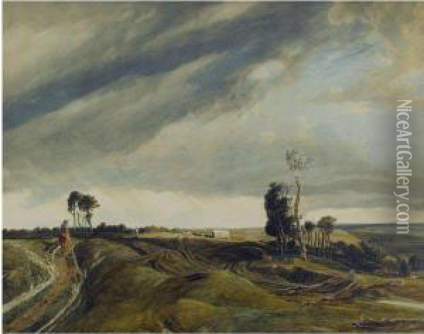 Ottmoor Near Oxford Oil Painting - William Turner