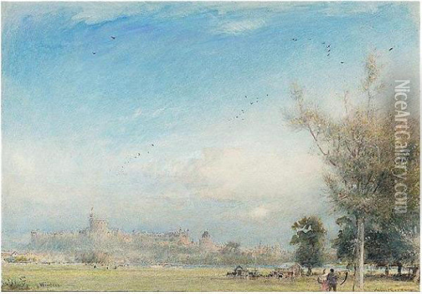 Windsor Oil Painting - Albert Goodwin