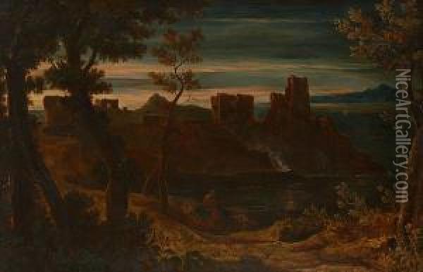 Turnberry Castle, Ayrshire Oil Painting - John, Rev. Thomson Of Duddingston